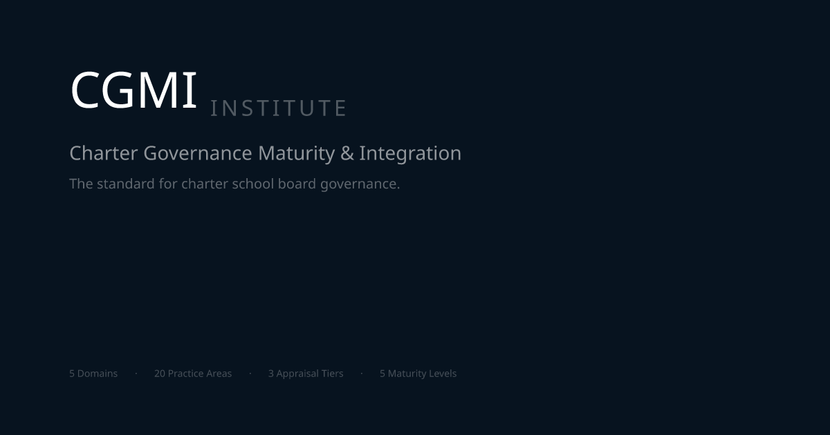 CGMI · The standard for charter school board governance